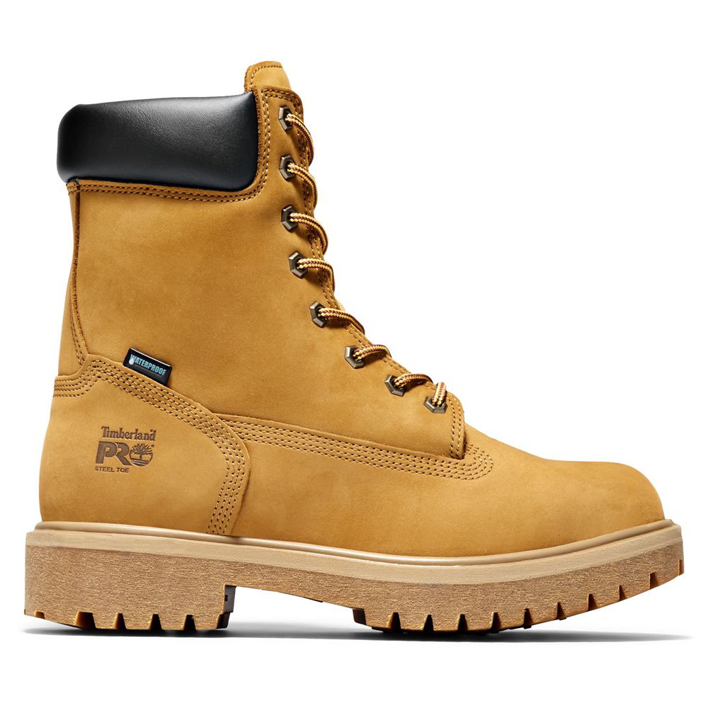 Timberland Pro Μποτακια Ανδρικα Καφε - Direct Attach 8" Steel Toe - Greece 1509487-TA